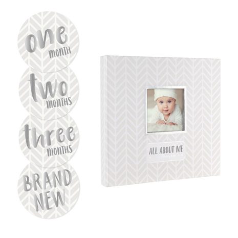 Pearhead All About Me Baby Book and Sticker Set