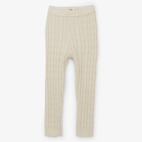 Hatley Cream Cable Knit Tights