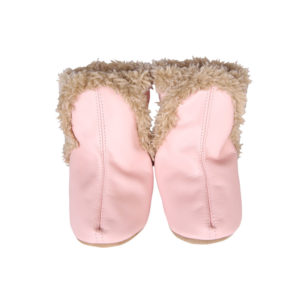 cozy baby leather booties