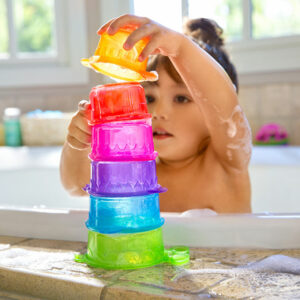 cute stacking kids bath toy